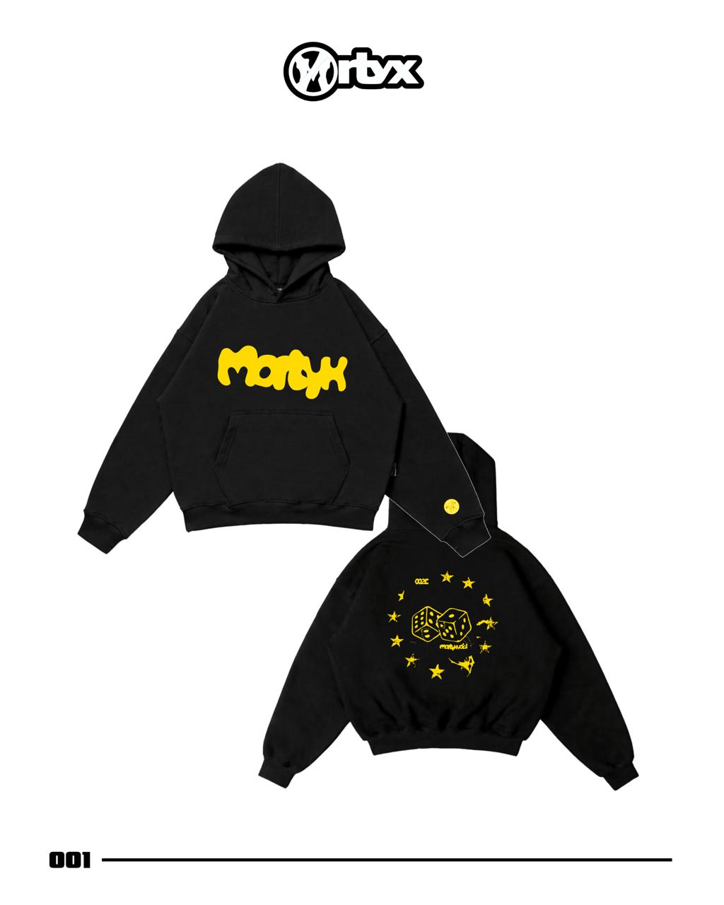 Mortyx Hoodie Boxy Oversize Bold in Yellow - Fleece Cotton